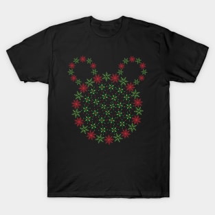 Red and green snowflakes T-Shirt